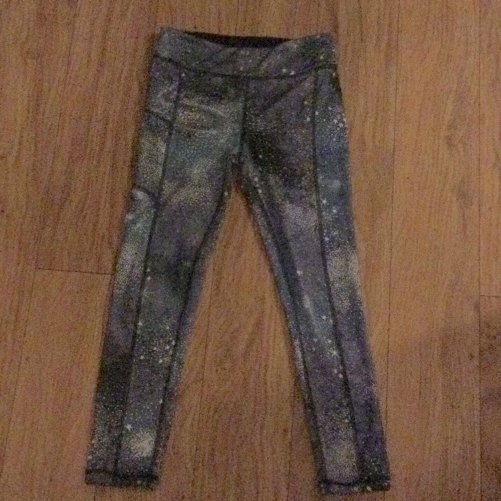 Kids galaxy stretchy legging pants